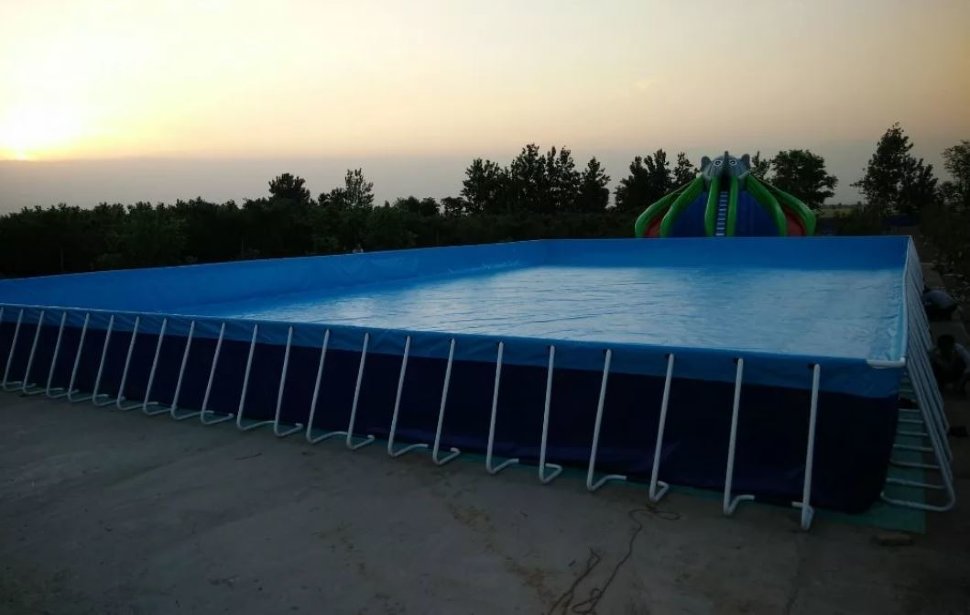 Каркасный летний бассейн 10 x 12 x 1 метр (рис.1)